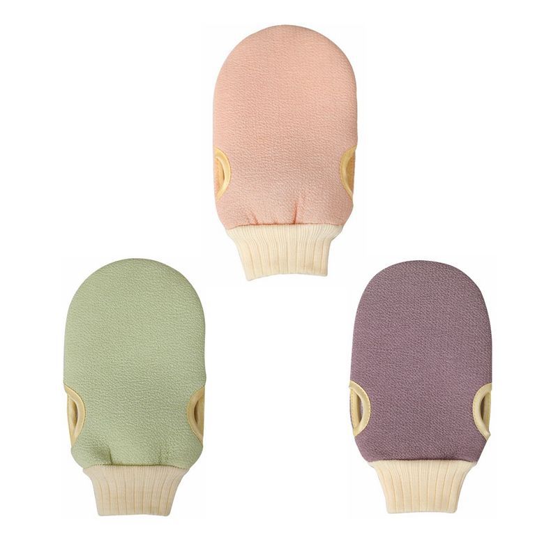 Exfoliating Shower Gloves Deep Clean Dead Skin Gentle Massage Spa Experience for Body Back Cleaning Bath Accessories