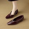 Fashion NEW Spring/Autumn Women Pumps Square Toe Chunky Heel Shoes Split Leather Shoes for Women Concise Slip-on Zipper Handmade Shoes