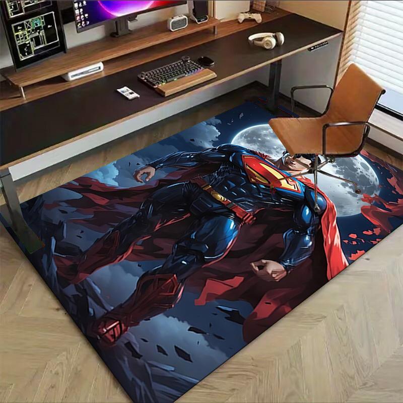 1pc Superman full moon Carpet, for Home & Office Decor, Desk Chair Carpet, Festive GiftL1404
