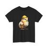 Unisex Adult T Shirt Adorable Chick Construction Worker Funny Chicken Tee Animal