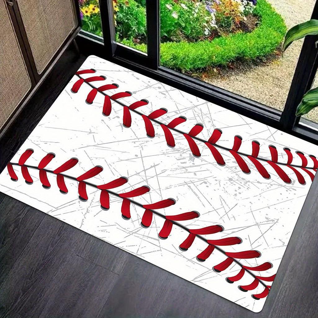 Hot Selling American Baseball Floor Mat - Dirt-Resistant, Dustproof, Easy to Clean, with Water Absorption
