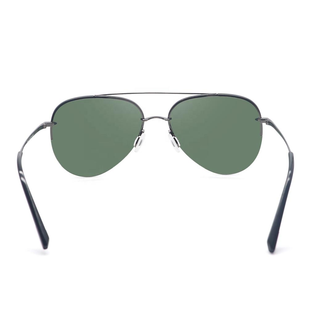 New Arrivals Pilot Sunglasses Men Polarized Metal Frame G15 Driving Double Bridge Sun Glasses