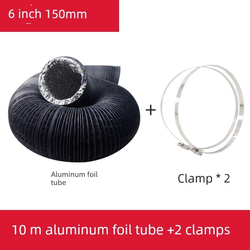 Exhaust Fan Exhaust Duct Thickened Aluminum Foil Vent Pipe Ventilating Fan Hose Kitchen Range Hood Smoke Vent Tin Paper Tube