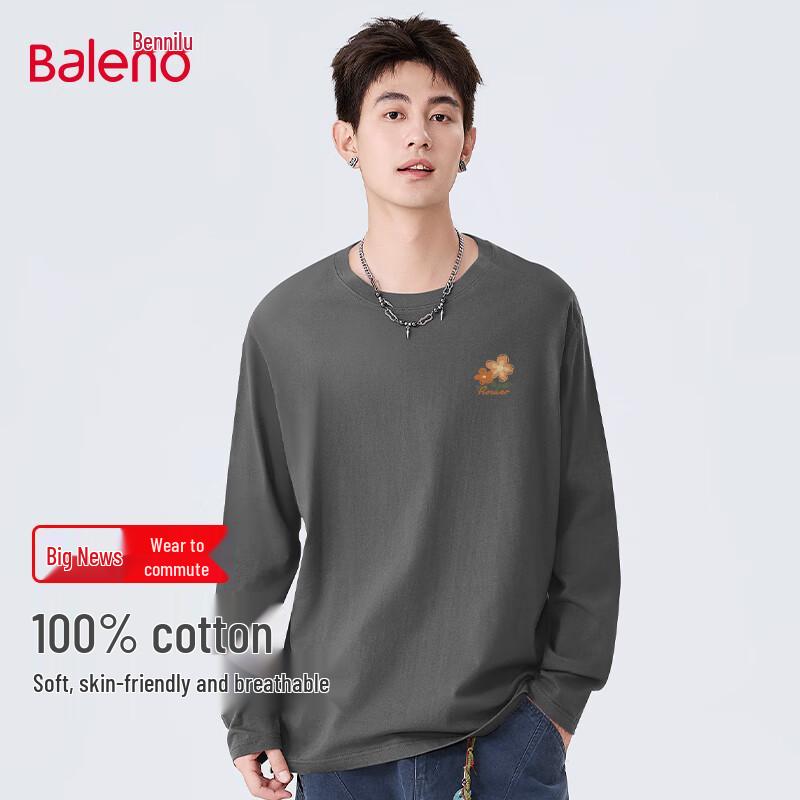 Baleno Unisex Heavy Cotton Long Sleeve Round Neck T-Shirt