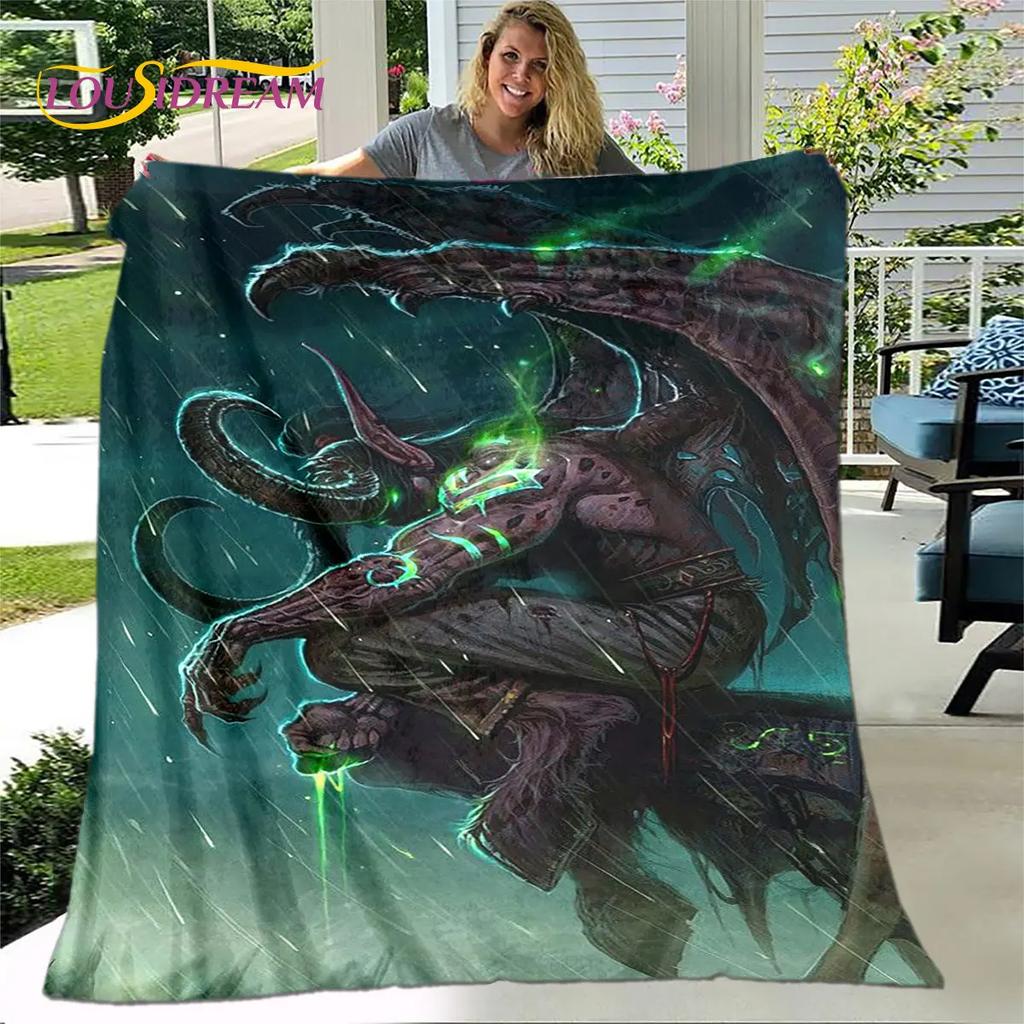 WOW, World of Warcraft Game Gamer Soft Plush Blanket,Flannel Blanket Throw Blanket for Living Room Bedroom Bed Sofa Picnic Cover