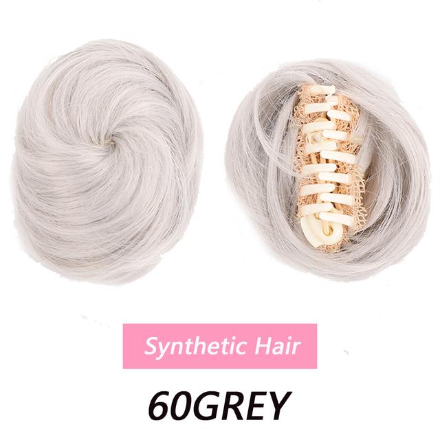LUPU Synthetic Hair Bun Claw On Chignon Scrunchy Hairpieces PonyTail Chignon For Women Hair Extensions High Temperture Fiber