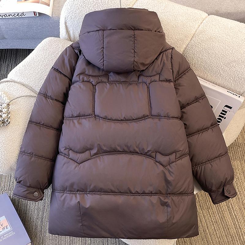 Fashion Middle age Woman Winter Coats Hooded Thick Warm Casual Winter Jacket Women's Parkas