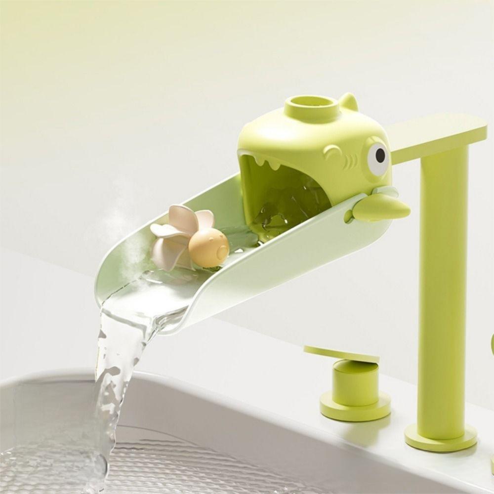 Temperature Sensitive Cartoon Hand Wash Helper Child Friendly Faucet Extension Adapter  Bathroom