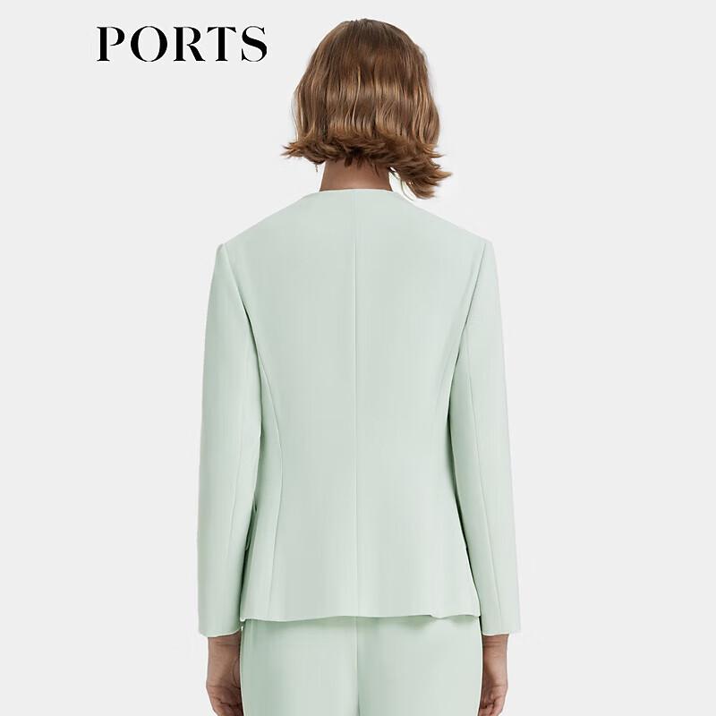 PORTS Women's Mint Grey-Green Blazer