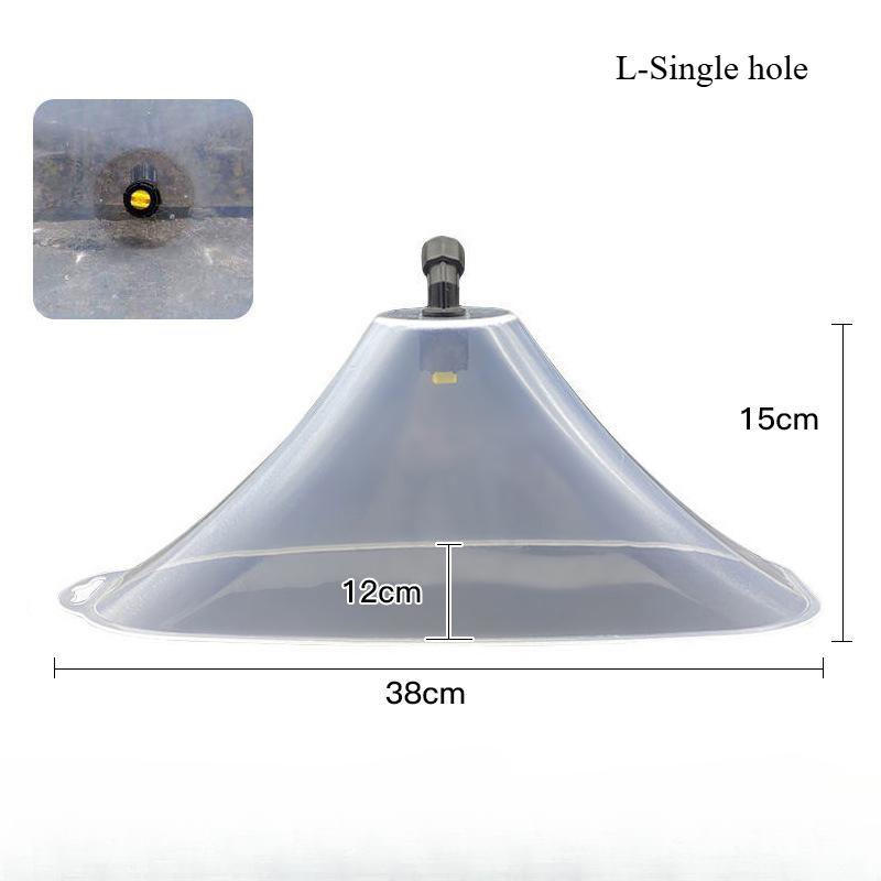 Windproof Spray Nozzle Wind Shield Transparent Power Sprayer Windproof Cover Corn Field
