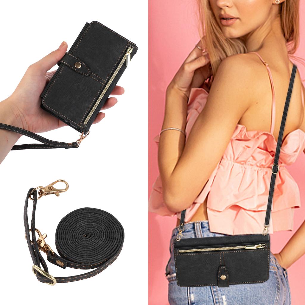 Lanyard Zipper Wallet Leather Case For Xiaomi Redmi Note 11 11s10s Pro 9 9C 12T 11T 10T Pro POCO X3 NFC Cover 9 Cards Holder