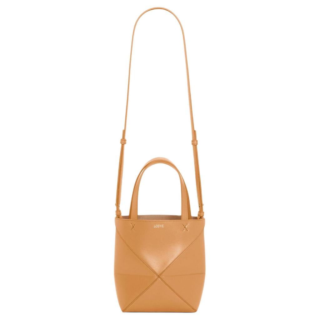 Loewe Puzzle Fold Tote Mini Warm Desert Men Tote_bags Tan A657V25X01-2586