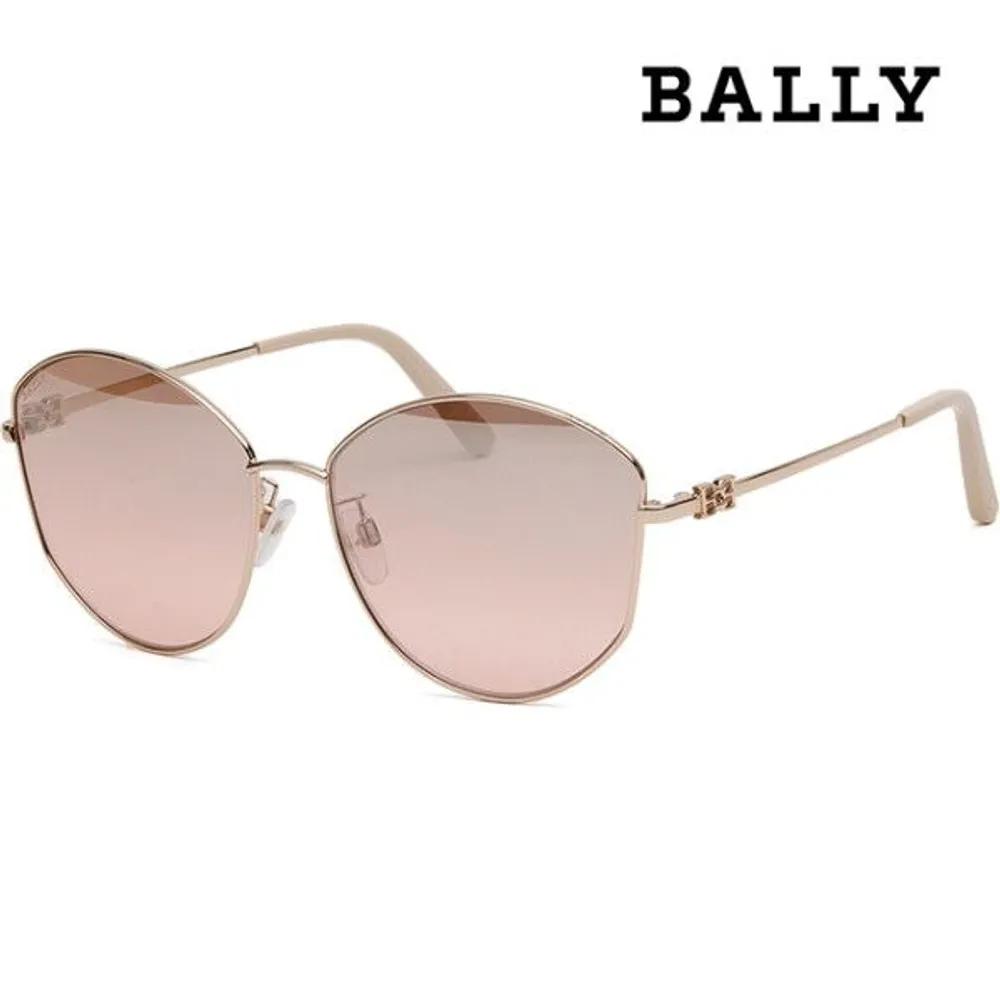 

[Bally] Sunglasses BY0103H 28T Metal Frame Oversized Pink Round