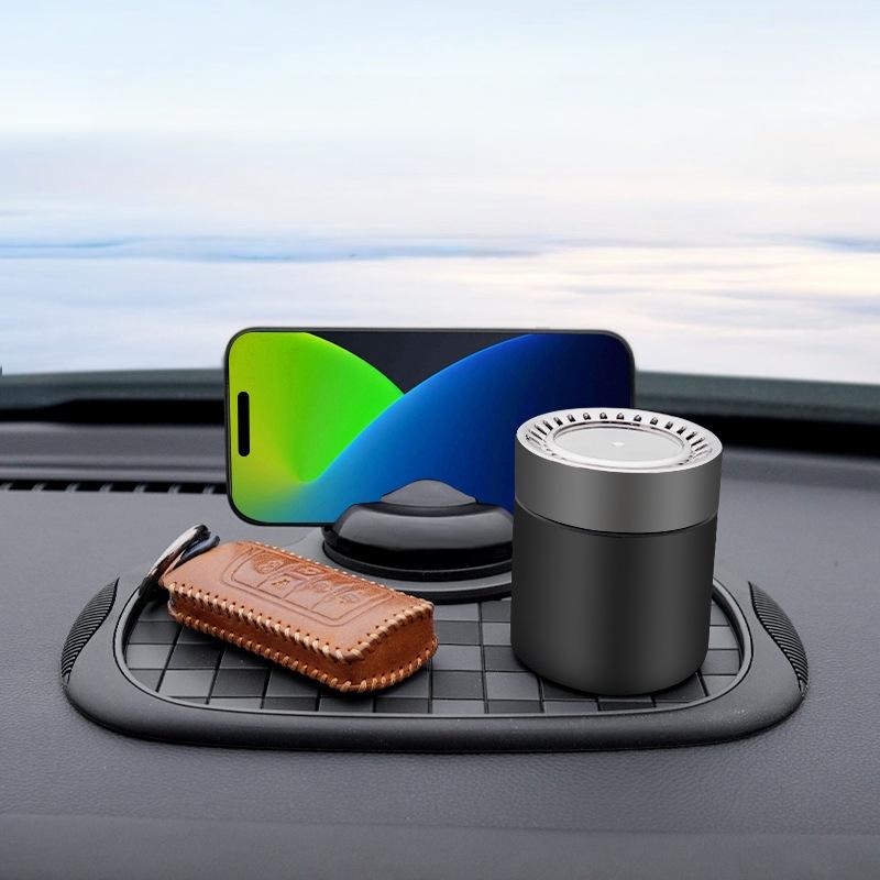Anti Slip Mat for Car Dashboard with Temporary Parking Number, Universal Rotatable Vehicle Mounted Anti Slip Mat Phone Holder