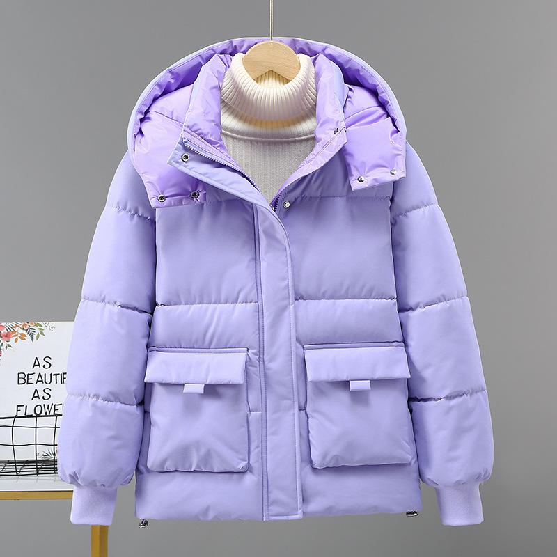 Winter New Cotton-padded Clothes Women's Short Versatile Women's Cotton-padded Jackets Hooded Temperament Fashionable Warm Cotton-padded Clothes