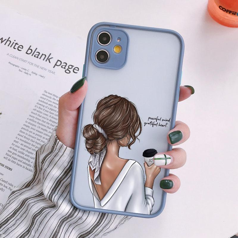 Girl Boss Women Coffee Phone Case For iphone 16 12 11 14 13 15 Pro Max X XS XR SE 2020 7 8 Plus Fashion Lady High Heel Covers