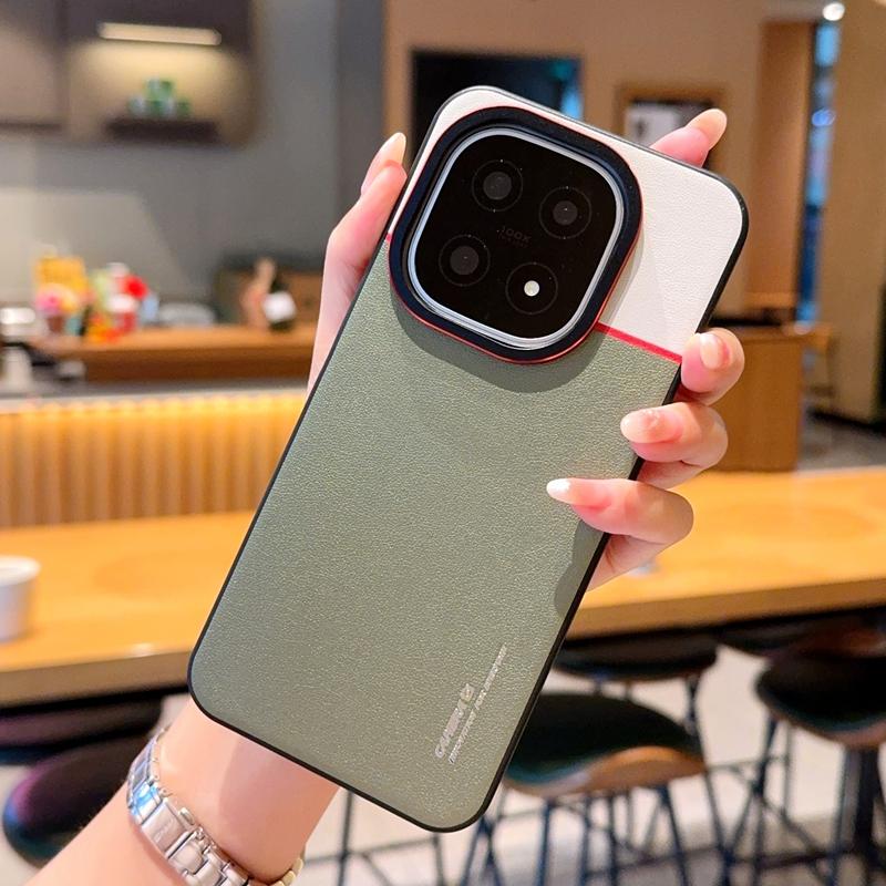 

Чехол для Vivo iQOO 15, трехцветный, из двух цветов, из поликарбоната, противоударный, защищающий от падений и отпечатков пальцев Artificial leather&vivo iQOO 15