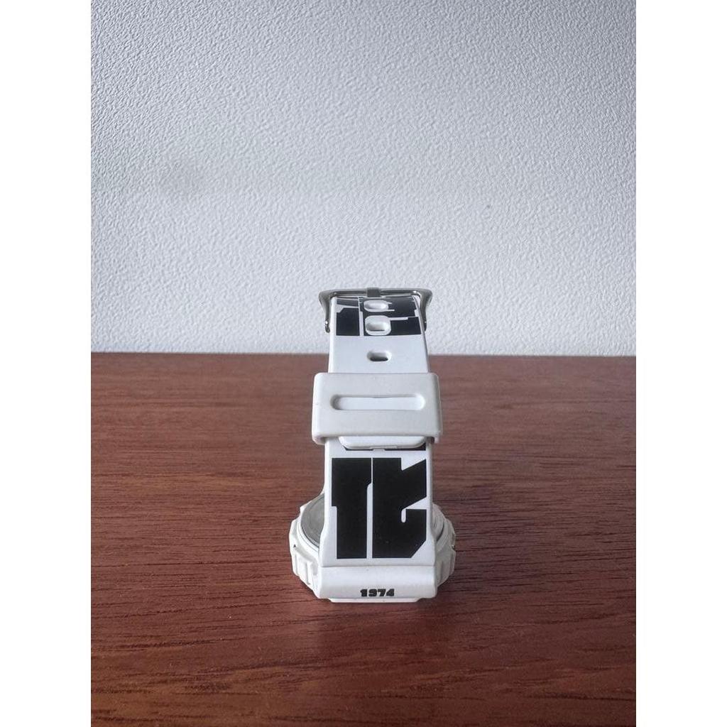 Used Rare CASIO G-SHOCK White Black Digital Watch Tokyo Hong Kong