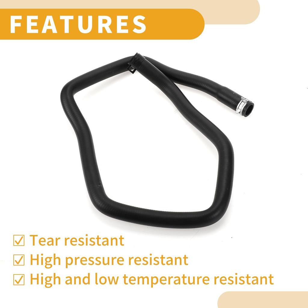 HVAC Heizungsschlauch Nr. F1F18548DF Motorkühler Kühlmittel Wasserschlauch Rohr für Ford Focus 2014-2020 Gummi Schwarz Gute Abdichtung