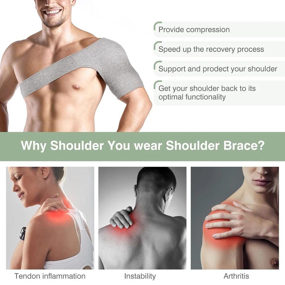 Knitted Compression Shoulder Brace Protection Shoulder Orthopedic Brace  Sprain