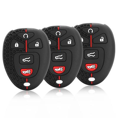 Silikon Bilnyckelskydd för GMC Acadia 2007-2016 Yukon XL/Chevy Suburban Tahoe Traverse/Cadillac Escalade SRX/Buick Enclave