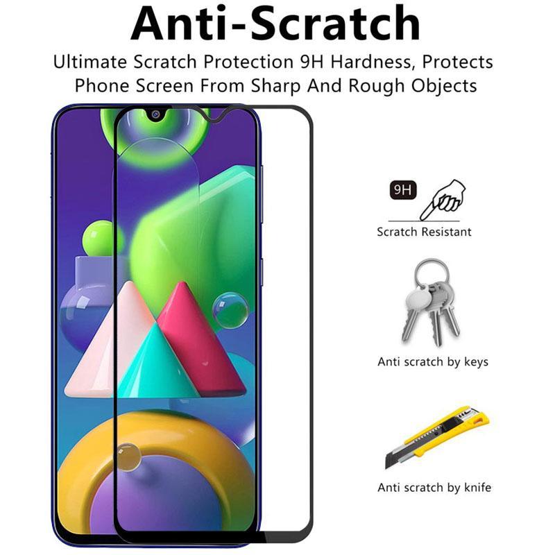 5szt Samsung Galaxy Note 20 Note 10 S10 Lite M51 M31S M31 M30 M40 M01 Core Pełne Pokrycie Szkło Hartowane Ochrona Ekranu Folia Ochronna na Aparat