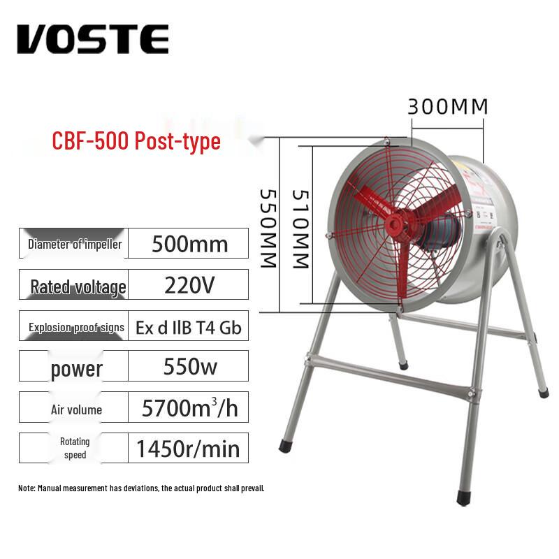 VOSTE CBF Explosion-Proof Axial Flow Fan 550mm