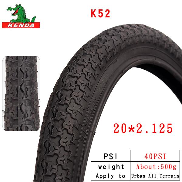 Kenda 20 inch bike tire 20 * 1.25/1.35/1.5/1.75/1.95/2.0/2.125 small wheel tire 20 * 1 1 / 8 20 / 1 3 / 8 folding bicycle tire
