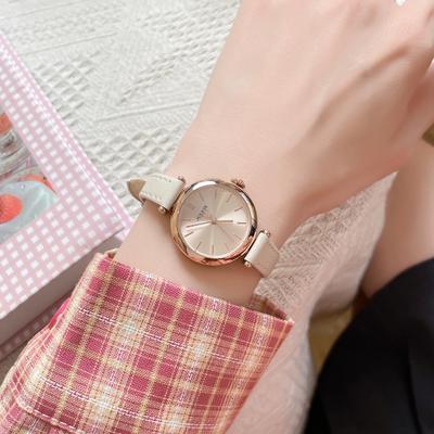 [JULIUS] JULIUS Analog Round Women's Leather Watch JA-1539