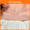 Elegant Star Shape Zircon Necklace For Women With Silver Finish For Casual Wear