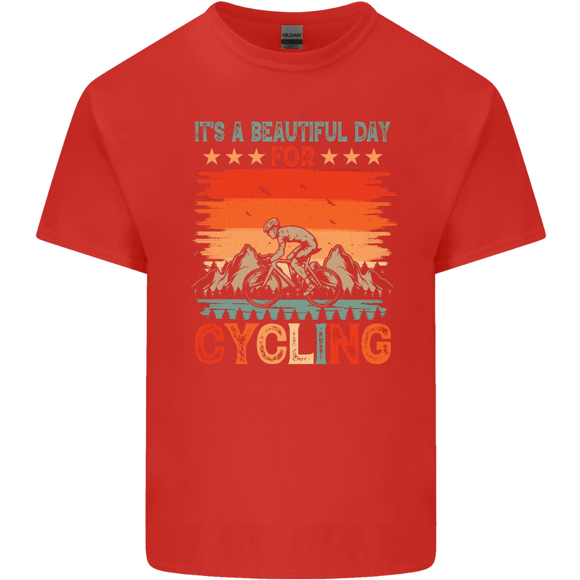 Cycling Day Funny Cyclist Bicycle MTB Bike Unisexs Light Cotton TShirt S