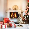 Christmas Holders Christmas Iron Art Candlestick Table Ornament Home Xmases Party Decors Decorative Stand