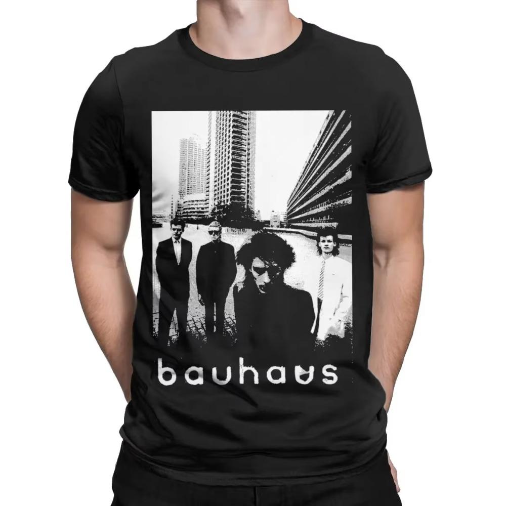 Bauhaus T Shirts Men's 100% Cotton Unique T-Shirts Crew Neck Tees Short Sleeve Tops Summer