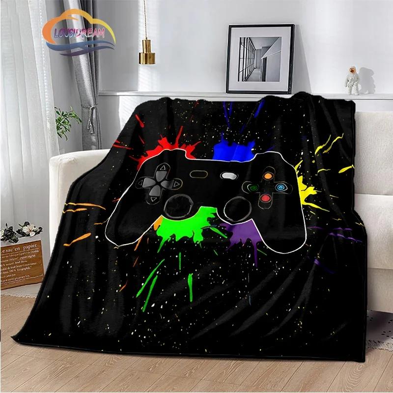Game Blanket Pad S  Controller Soft and Comfortable  Sofa Bed Bedroom Decoration  Gamer Gift