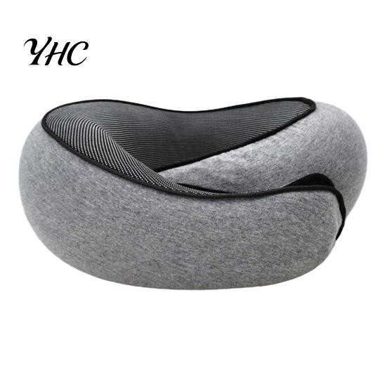 Adjustable Neck Pillow Memory Foam Travel 360 Degree Support U-Shaped Car Airplane with Fastener Tape Nap