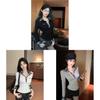 Shirt For Women With Plaid Pattern And Color Block Details For Casual And Office Wear