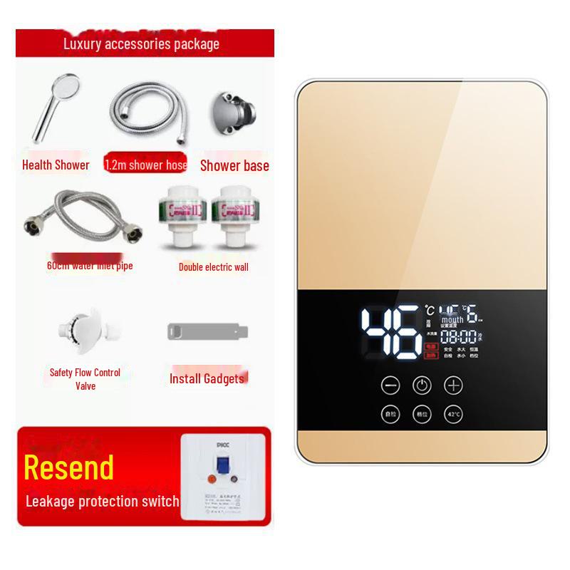 2025 Instant Electric Shower Water Heater - Compact & Fast-Heating for Home & Kitchen
