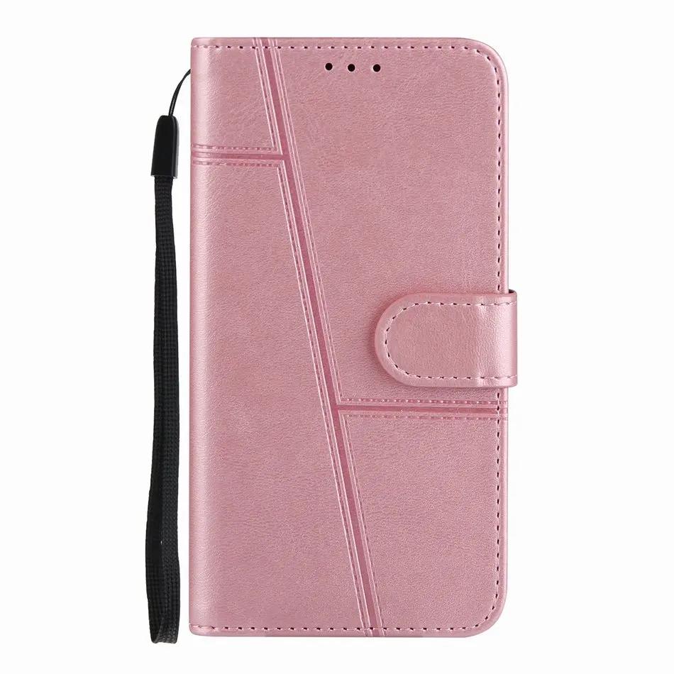 

Retro Leather Case For Infinix Hot 10 Note 11 10 Pro 10 9 Play Lite 10i 10S 10T NFC X657 X697 Wallet Card Slot Protect Cover For Hot 9 play розового золота