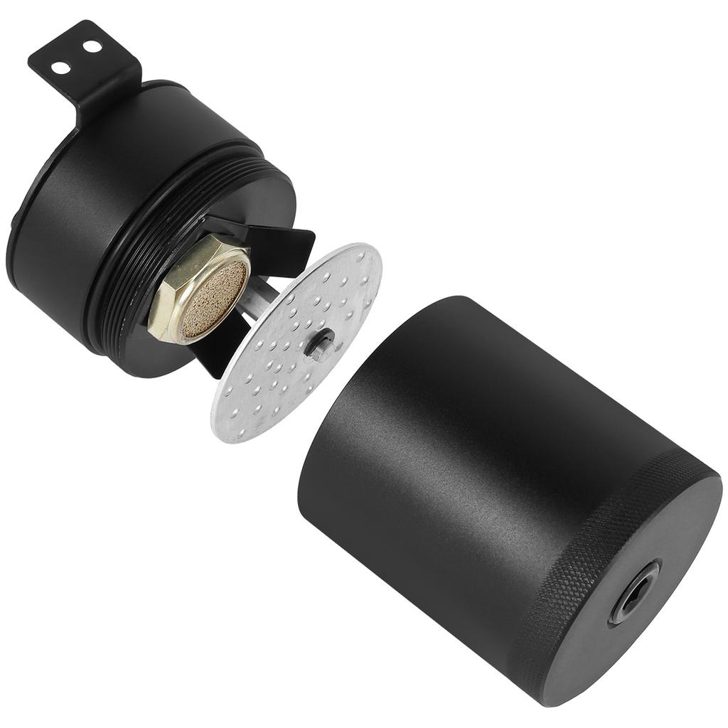 Oil Separator Catch Can Tank Kit with 2 Ports 150ml Aluminum Oil Reservoir Tank Drain Valve Filter 3/8inch NPT Fuel Line