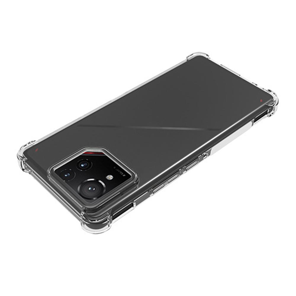 For Asus ROG Phone 9 Pro 5G Gjennomsiktig Deksel Støtsikkert TPU-Telefonddeksel Forsterkede Hjørner