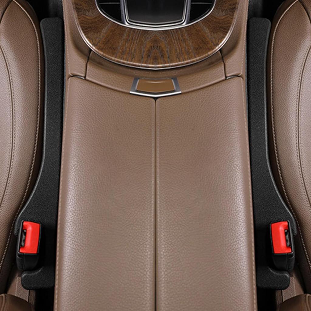 2 Pack Car Seat Gap Filler Car Seat Gap Interior Universal Fit PU Leather Car Seat Gap Plug For Filling Gaps Between Seats And Consoles Stop Things