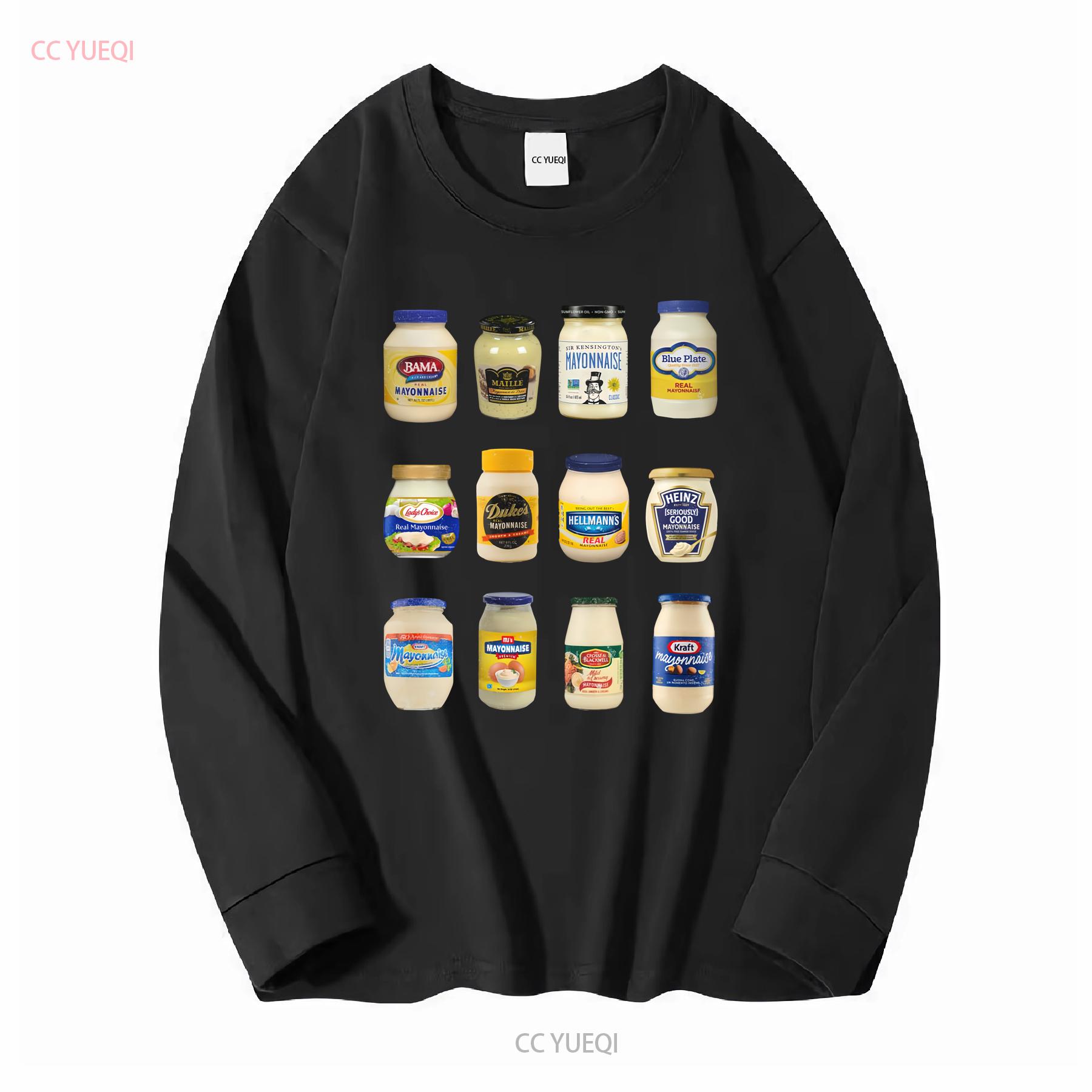 

Vintage mayonnaise shirt T Lover Funny Mayo AddicT long or short sleeves vintage Washed Comfortable Versatile streetwear M