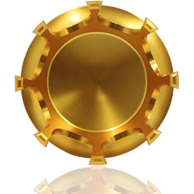 Worldmotop Motorcycle King Crown Gas Cap Fuel Tank Cover Right-Hand Thread Reservoir Aluminum Oil Cap Compatible With Harley Sportster XL 883 1200 48