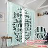 2pcs 2D Flat Printing Window Treatment Curtains Encounters Favorite People Make Life Worthwhile Polyester Without Electricity