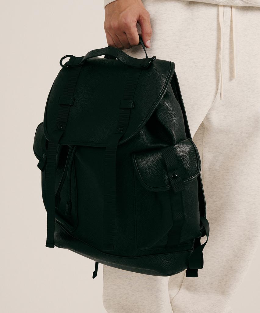 Dwse Two-Pocket Leather Backpack