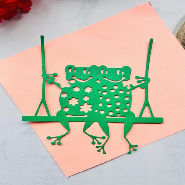 Metal Die Cuts Seesaw Frog Scrapbooking Stencil Card Embossing DIY Photo Album