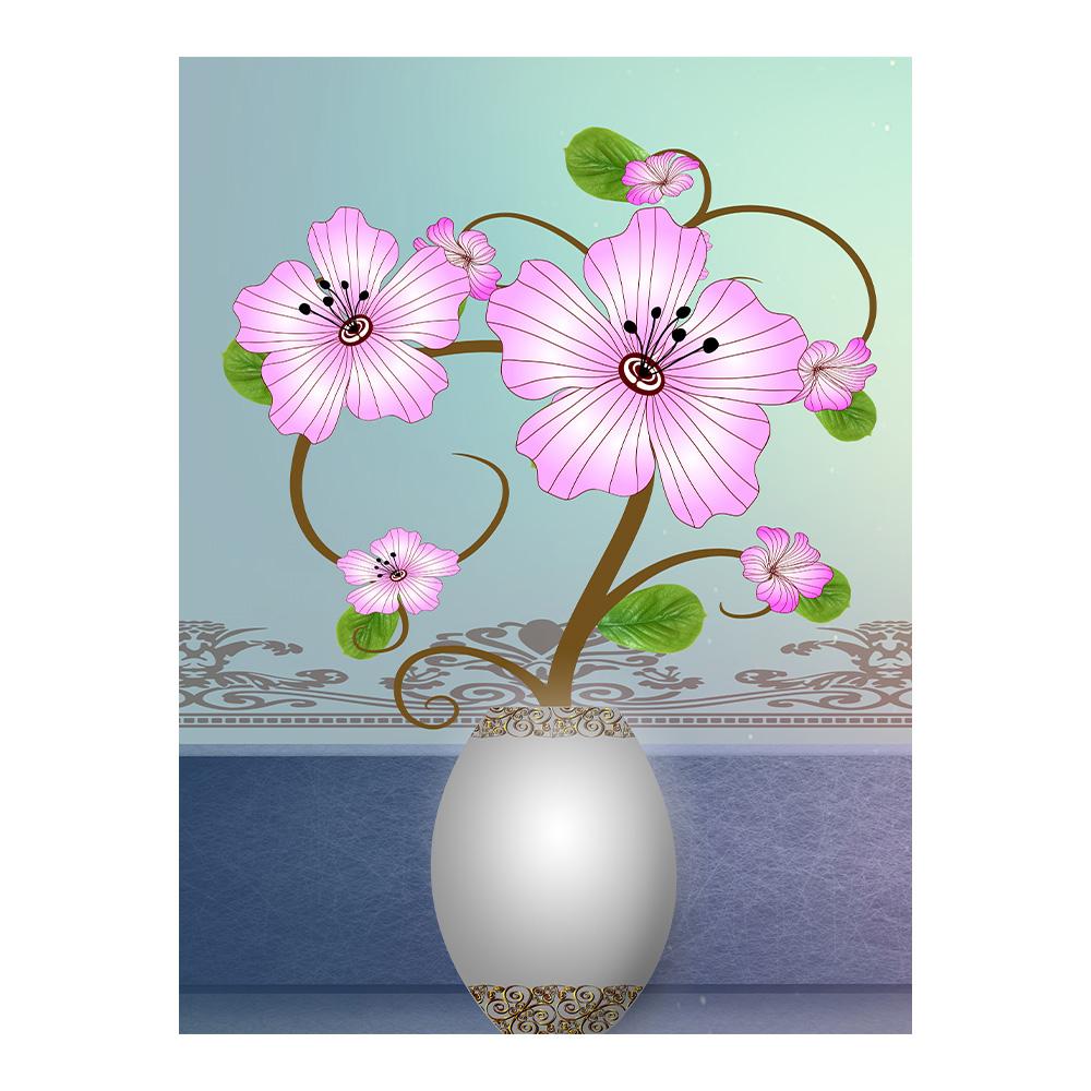 Retro Blumen Leinwandgemälde Wandkunst Bilder Chinesischer Stil Vintage Poster und Drucke für Wohnzimmer Flur Dekor