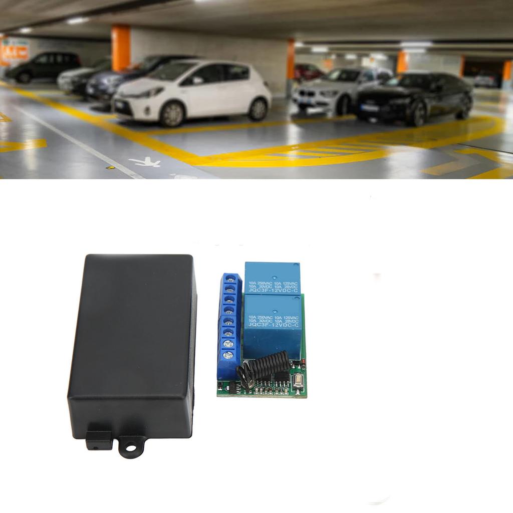 2 Channel Antitheft Alarm Wireless Relay Switch with Remote Control for Home Roller Door Window Motorcycle