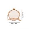 With Chain Strap Clear Acrylic Chain Bag Gold Lock Buckle Small Clutch Purse  Evening