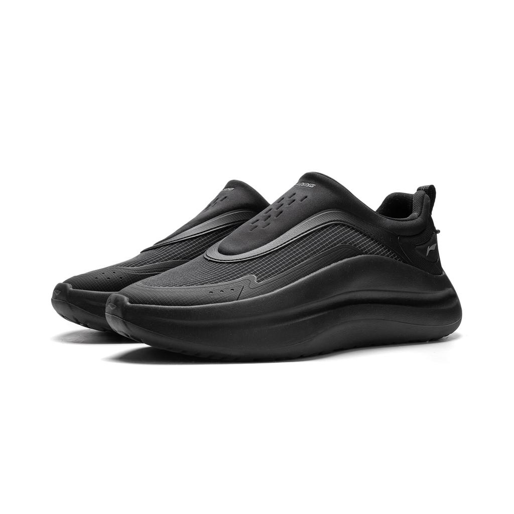 Li Ning Cloud Wave Lycra Cushioning Slip Resistant Abrasion Resistant Lightweight Rebound Low Top Casual Shoes Men's AGLV187-1